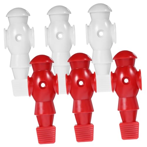 BESTonZON 6 Stück Fußballmaschinen Zubehör Fußballspielzeug Mini Fußball Tischfußball Zubehör Tischfußballfigur Tischfußballfiguren Fußballspiel Spieler Tischfußballtisch Teile von BESTonZON