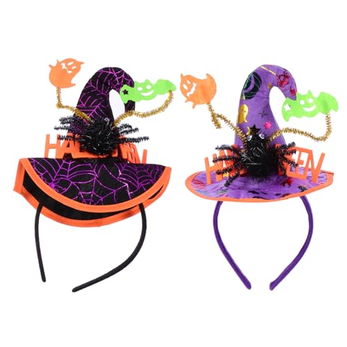 BESTonZON 6 Stück Halloween Haarreif Spinnen Haarreifen mit Hexenhut Design Modischer Party Haarschmuck für Damen Festliche Kopfbedeckung für Halloween Karneval und Maskenball BESTonZON 6 Stück Halloween Haarreif Spinnen Haarreifen mit Hexenhut Design Modischer Party Haarschmuck für Damen Festliche Kopfbedeckung für Halloween Karneval und Maskenball von BESTonZON