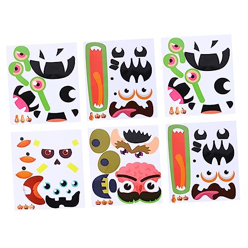 BESTonZON 6 Stück Halloween Kürbis Aufkleber Kürbis Dekorationsaufkleber Kürbisgesicht Aufkleber Dekorations Bastelaufkleber Kürbisgesicht Aufkleber Kunst Kreativitätsaufkleber Kürbis BESTonZON 6 Stück Halloween Kürbis Aufkleber Kürbis Dekorationsaufkleber Kürbisgesicht Aufkleber Dekorations Bastelaufkleber Kürbisgesicht Aufkleber Kunst Kreativitätsaufkleber Kürbis von BESTonZON