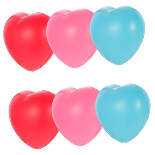 BESTonZON 6 Stück Herzförmige Stressbälle aus PU Material Weiche Knautschspielzeuge zur Stressreduktion für Erwachsene und Jugendliche Bunte Antistressbälle zum Entspannen BESTonZON 6 Stück Herzförmige Stressbälle aus PU Material Weiche Knautschspielzeuge zur Stressreduktion für Erwachsene und Jugendliche Bunte Antistressbälle zum Entspannen von BESTonZON