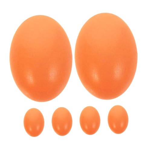 BESTonZON 6 Stück Holz Eier zum Bemalen DIY Bastelset für Kreative Projekte Dekoration für Ostern Vielseitig Einsetzbar für Heimdeko und Orange Farbige Umweltfreundliche Unbemalte Eier BESTonZON 6 Stück Holz Eier zum Bemalen DIY Bastelset für Kreative Projekte Dekoration für Ostern Vielseitig Einsetzbar für Heimdeko und Orange Farbige Umweltfreundliche Unbemalte Eier von BESTonZON