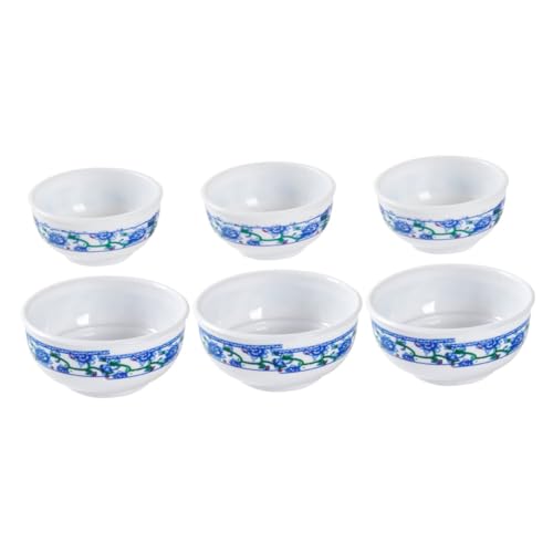 BESTonZON 6 Stück Imitation Blau Weißes Porzellan Modellpuppe Miniaturhaus Maschinenspielzeug Kleine Häuser Trifle Schüssel Mini Servierschüsseln Wohnaccessoires Mini Schüsseln BESTonZON 6 Stück Imitation Blau Weißes Porzellan Modellpuppe Miniaturhaus Maschinenspielzeug Kleine Häuser Trifle Schüssel Mini Servierschüsseln Wohnaccessoires Mini Schüsseln von BESTonZON