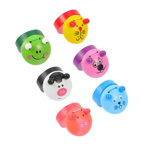 BESTonZON 6 Stück Kastagnetten Musikspielzeug Instrumente Für Babys Musikspielzeug Kinderspielzeug Musikpädagogik Für Kleinkinder Kastagnettenspielzeug Vorschul Cartoon BESTonZON 6 Stück Kastagnetten Musikspielzeug Instrumente Für Babys Musikspielzeug Kinderspielzeug Musikpädagogik Für Kleinkinder Kastagnettenspielzeug Vorschul Cartoon von BESTonZON