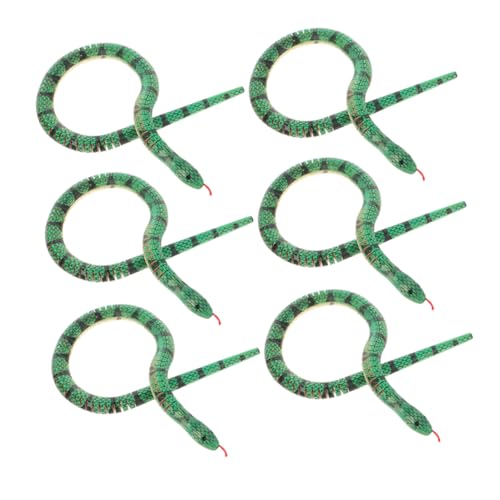 BESTonZON 6 Stück Knifflige Schlangen Dekoration Das Tier Ornament Tiere B Wackelschlange Gegliederte Party Schlangen Schlange Flexible Gegliederte Schlange Flexible Schlange Aus von BESTonZON