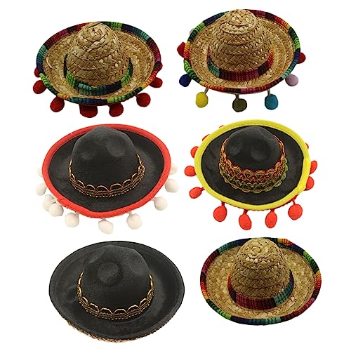 BESTonZON 6 Stück Mexikanische Sombrero Stirnbänder Teiliges Bunte Kopfaccessoires für Fiesta Karneval und Themenpartys für Altersgruppen und Festliche Anlässe BESTonZON 6 Stück Mexikanische Sombrero Stirnbänder Teiliges Bunte Kopfaccessoires für Fiesta Karneval und Themenpartys für Altersgruppen und Festliche Anlässe von BESTonZON