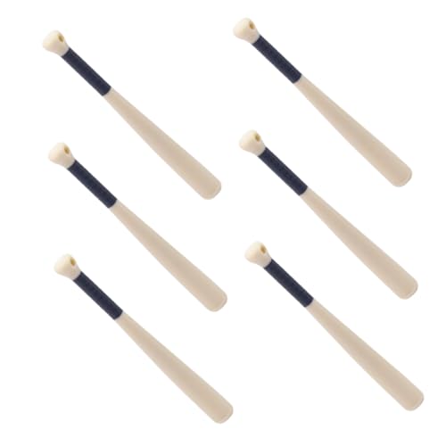 BESTonZON 6 Stück Mini Baseballschläger für Puppenhaus Realistische Miniatur Sportaccessoires aus Stabilem Material für Sammler DIY Dioramen und Sportliche Dekoration BESTonZON 6 Stück Mini Baseballschläger für Puppenhaus Realistische Miniatur Sportaccessoires aus Stabilem Material für Sammler DIY Dioramen und Sportliche Dekoration von BESTonZON