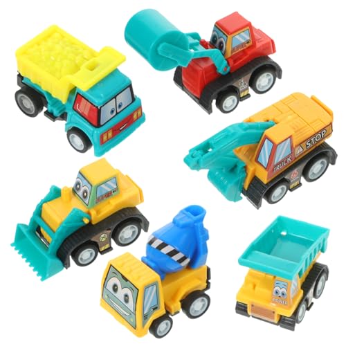 BESTonZON Autospielzeug Für Kinder Leicht 6 Stück Pull-Back- Für Kleinkinder Trägheitsfahrzeuge Schiebeauto Für Kleinkinder von BESTonZON