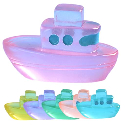 BESTonZON 6 Stück Miniatur Boote aus Resin Leuchtende Garten Deko für Aquarien und Mikro Landschaften Niedliche Boot Figuren für Miniatur BESTonZON 6 Stück Miniatur Boote aus Resin Leuchtende Garten Deko für Aquarien und Mikro Landschaften Niedliche Boot Figuren für Miniatur von BESTonZON