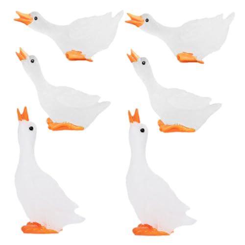 BESTonZON 6 Stücke Miniatur Schwan Vogel Figurine Mini Figuren Für Garten Decor Bonsai Landschaft Desktop Ornament BESTonZON 6 Stücke Miniatur Schwan Vogel Figurine Mini Figuren Für Garten Decor Bonsai Landschaft Desktop Ornament von BESTonZON