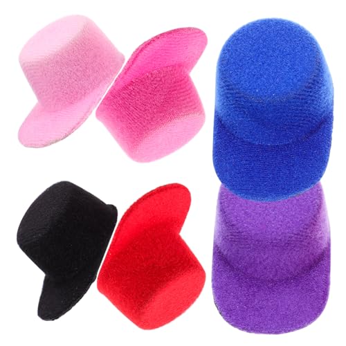 BESTonZON 6 Stück Miniaturhüte Dekorative DIY Mützen für Puppen und Mini Szenen Farbenfroh und Vielseitig Einsetzbar als Haarschmuck oder Bastelzubehör BESTonZON 6 Stück Miniaturhüte Dekorative DIY Mützen für Puppen und Mini Szenen Farbenfroh und Vielseitig Einsetzbar als Haarschmuck oder Bastelzubehör von BESTonZON