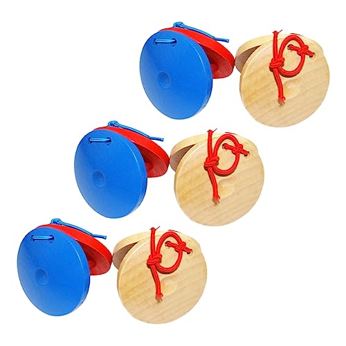 BESTonZON 6 Stück Kastagnetten Baby Musikinstrumente Musikspielzeug Kinder Musikinstrumente Spielzeug Für Babys Kinderspielzeug Kinder Kastagnettenspielzeug Kinderinstrumente von BESTonZON