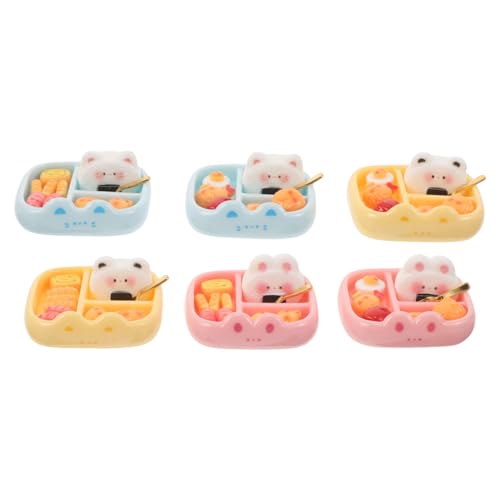 BESTonZON 6 Stück Niedliche Resin Lebensmittel Dekorationen für Puppenhaus Japanische Essensornamente für Mikro Landschaften und Kreative DIY Projekte BESTonZON 6 Stück Niedliche Resin Lebensmittel Dekorationen für Puppenhaus Japanische Essensornamente für Mikro Landschaften und Kreative DIY Projekte von BESTonZON
