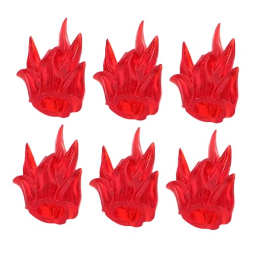 BESTonZON 6 Stück Puzzle Bausteine Feuerspielzubehör Miniaturflammblöcke Flammenmodelle Bauen Halloween Fire Requisiten Action Flames Requisiten Mini -Feuerwehrdekorationen Plastik rot BESTonZON 6 Stück Puzzle Bausteine Feuerspielzubehör Miniaturflammblöcke Flammenmodelle Bauen Halloween Fire Requisiten Action Flames Requisiten Mini -Feuerwehrdekorationen Plastik rot von BESTonZON