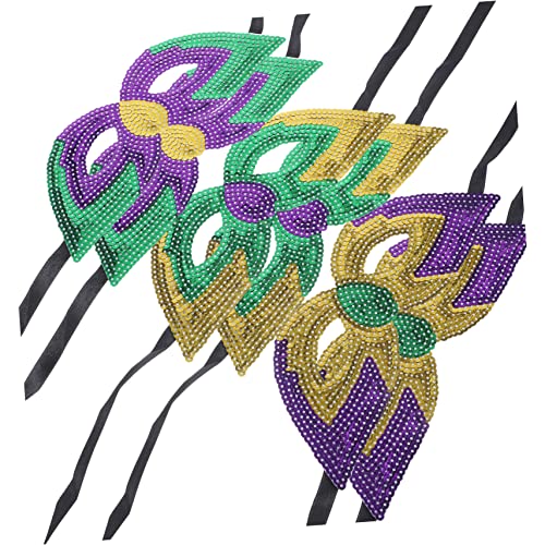 BESTonZON 6 Stück Retro Mardi Gras Maske Halbmaske mit Glitzer für Karneval Maskenball und Cosplay Verstellbar Grün und Gold für Partys und Festliche Anlässe BESTonZON 6 Stück Retro Mardi Gras Maske Halbmaske mit Glitzer für Karneval Maskenball und Cosplay Verstellbar Grün und Gold für Partys und Festliche Anlässe von BESTonZON