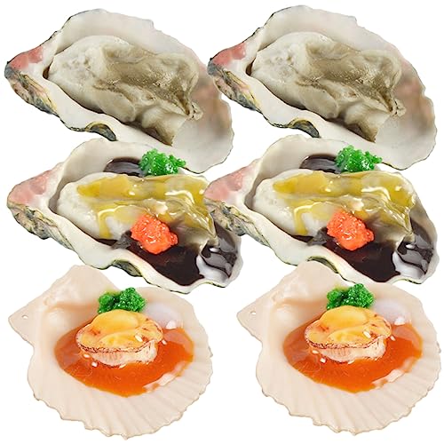BESTonZON 6 Stück PVC-realistische Meeresfrüchtemodelle Lebensechte Miniaturlebensmittel Für Rollenspiele Restaurant-Set Requisiten Gefälschte Lebensmittel Spielzeug Küche Foto-Requisite BESTonZON 6 Stück PVC-realistische Meeresfrüchtemodelle Lebensechte Miniaturlebensmittel Für Rollenspiele Restaurant-Set Requisiten Gefälschte Lebensmittel Spielzeug Küche Foto-Requisite von BESTonZON