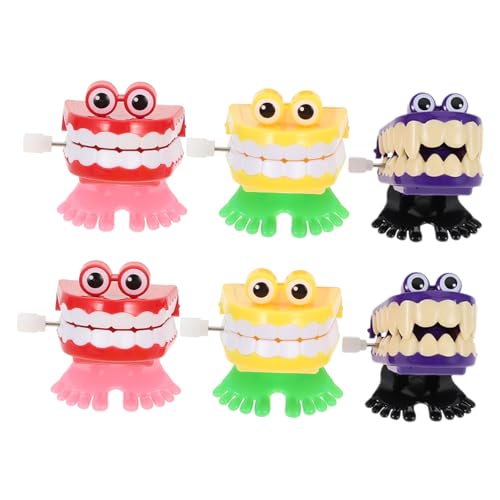 BESTonZON 6 Stück Spielzeugsprungspielzeug kleine Aufziehspielzeuge Lustiges Partyspielzeug Partygunst lustige Halloween-Spielzeuge Halloween-Party- Zahnen Spielzeuge Abs BESTonZON 6 Stück Spielzeugsprungspielzeug kleine Aufziehspielzeuge Lustiges Partyspielzeug Partygunst lustige Halloween-Spielzeuge Halloween-Party- Zahnen Spielzeuge Abs von BESTonZON