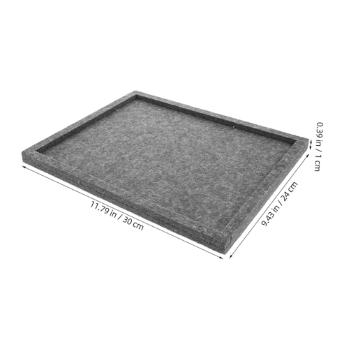BESTonZON 6 Stück Stackbare Puzzle sortierplatten aus Filz Tragbare Sortierfächer für Puzzleteile und Bausteine Kompakte Aufbewahrung für für Zuhause Schule und Reisen von BESTonZON