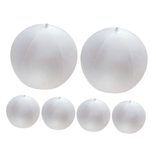 BESTonZON 6 Stück Teiliges Aufblasbare Strandbälle PVC Dekoration für Hochzeiten Partys und Fotografie Halbtransparente Leichte Luftballons für Festliche Anlässe BESTonZON 6 Stück Teiliges Aufblasbare Strandbälle PVC Dekoration für Hochzeiten Partys und Fotografie Halbtransparente Leichte Luftballons für Festliche Anlässe von BESTonZON