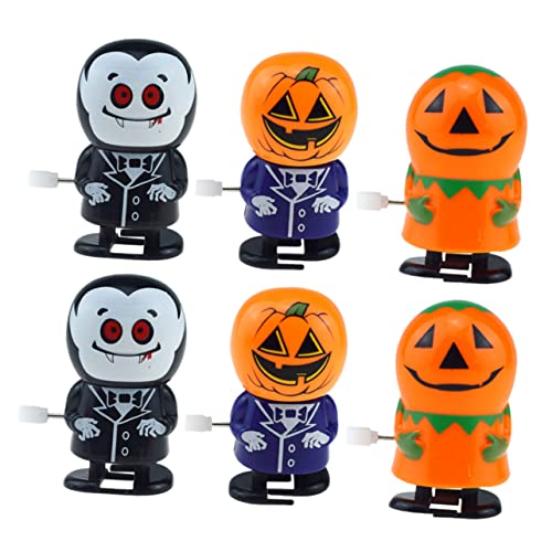 BESTonZON 6 Stück Teiliges Aufziehspielzeug Set Bunte Halloween Figuren Kunststoff für Party Mitgebsel und Dekoration BESTonZON 6 Stück Teiliges Aufziehspielzeug Set Bunte Halloween Figuren Kunststoff für Party Mitgebsel und Dekoration von BESTonZON