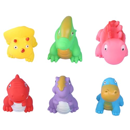 BESTonZON 6 Stück Teiliges Badespielzeug mit Quiekenden Dinosauriern Kompakte und Tragbare Bade quetschspielzeuge für Kleinkinder Sicher Hautfreundlich und Spaßig für Badewannenzeit BESTonZON 6 Stück Teiliges Badespielzeug mit Quiekenden Dinosauriern Kompakte und Tragbare Bade quetschspielzeuge für Kleinkinder Sicher Hautfreundlich und Spaßig für Badewannenzeit von BESTonZON