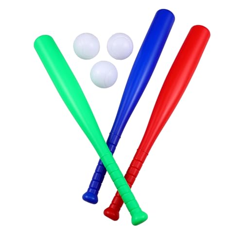 BESTonZON Kinder Baseball für Kleinkinder 6 Stück Outdoor Spielzeug Baseballschläger und Bälle für Mädchen und Jungen Sicher und Langlebig Fördert Geschicklichkeit und Eltern Kind Beziehung von BESTonZON
