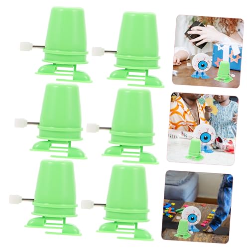 BESTonZON 6 Stück Teiliges DIY Ersatzteile Kunststoff Wind Up Mechanismus für Selbstgemachte Roboter Grün Einfache Installation und Langlebige Bewegung von BESTonZON