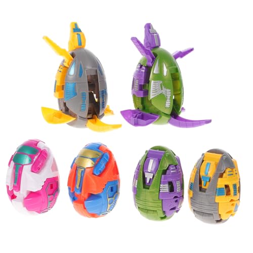 BESTonZON 6 Stück Teiliges Dinosaurier Transformierbare Dino Eier Kunststoffmodell für Pädagogisch Realistisch BESTonZON 6 Stück Teiliges Dinosaurier Transformierbare Dino Eier Kunststoffmodell für Pädagogisch Realistisch von BESTonZON