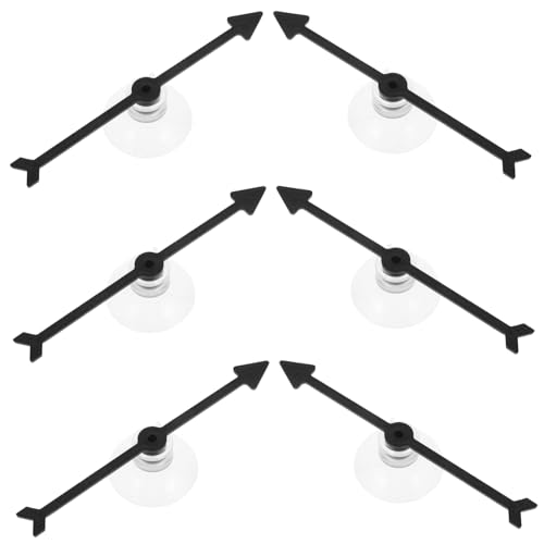 BESTonZON 6 Stück Teiliges Drehender mit Saugnapf Kunststoff Spielzeiger für Brettspiele Interaktives Party und Klassenzimmerzubehör Einfach zu Befestigen für Schulspiele und von BESTonZON