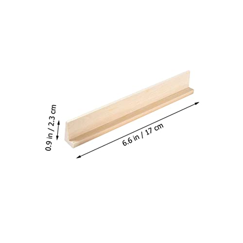 BESTonZON 6 Stück Teiliges Holz Domino Kartenhalter Stabile DIY Domino Ständer aus Robustem Holz Leichtes Design für Tischaufsteller Wiederverwendbare Trays für Familienspiele von BESTonZON