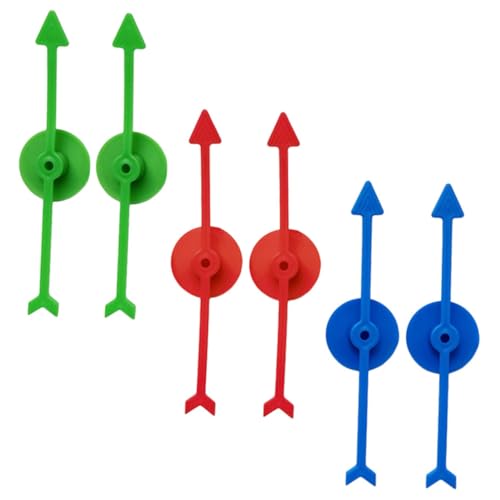 BESTonZON 6 Stück Teiliges Kunststoff spielpfeile Farbig DIY Kunststoffzeiger für Brettspiele und Drehspiel Geeignet für Party Unterhaltung Unterricht BESTonZON 6 Stück Teiliges Kunststoff spielpfeile Farbig DIY Kunststoffzeiger für Brettspiele und Drehspiel Geeignet für Party Unterhaltung Unterricht von BESTonZON