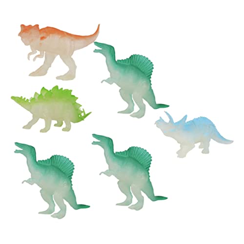BESTonZON 6 Stück Teiliges Leuchtender Mini Dinosaurier Figuren aus Robustem Realistische Detailreiche Spielzeugmodelle Fantasie und Naturerkenntnis BESTonZON 6 Stück Teiliges Leuchtender Mini Dinosaurier Figuren aus Robustem Realistische Detailreiche Spielzeugmodelle Fantasie und Naturerkenntnis von BESTonZON