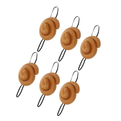 BESTonZON 6 Stück Teiliges Lustiges Poop hut Cartoon Fake Kopfbedeckung für Party Cosplay Scherzartikel Erwachsene Halloween Karneval von BESTonZON