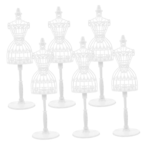 BESTonZON 6 Stück Teiliges Mini Schaufensterpuppen Hohles Kreatives Design Modischer Puppen Kleiderständer Kleines Zubehör für Mini Haus Dekoration BESTonZON 6 Stück Teiliges Mini Schaufensterpuppen Hohles Kreatives Design Modischer Puppen Kleiderständer Kleines Zubehör für Mini Haus Dekoration von BESTonZON