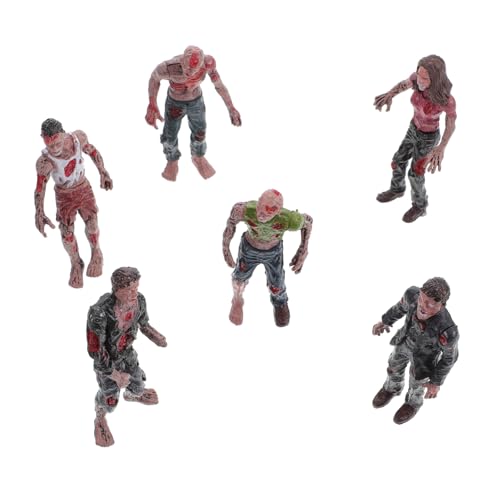 BESTonZON 6 Stück Teiliges Mini Zombie Figuren Realistische Terror Puppen für Halloween Deko und Streichspiele aus Robustem Kunststoff Lebensechte Gestaltung für Furchterregende Partys BESTonZON 6 Stück Teiliges Mini Zombie Figuren Realistische Terror Puppen für Halloween Deko und Streichspiele aus Robustem Kunststoff Lebensechte Gestaltung für Furchterregende Partys von BESTonZON