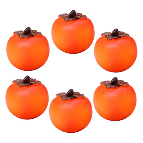 BESTonZON 6 Stück Teiliges Miniatur Künstliche Persimmon Früchte Realistische Resin Modelle Langlebiges Deko Objekt für Puppenhaus Vintage Party und Hochzeit Wohnkultur Natürliche und BESTonZON 6 Stück Teiliges Miniatur Künstliche Persimmon Früchte Realistische Resin Modelle Langlebiges Deko Objekt für Puppenhaus Vintage Party und Hochzeit Wohnkultur Natürliche und von BESTonZON