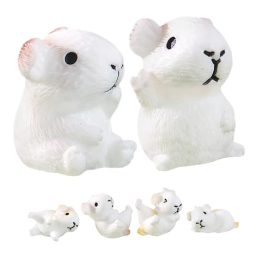BESTonZON 6 Stück Teiliges Miniatur Meerschweinchen Realistische Leichte Figuren für Mikrolandschaft Vielseitige Gartendeko für Blumentopf und Innenraumgestaltung BESTonZON 6 Stück Teiliges Miniatur Meerschweinchen Realistische Leichte Figuren für Mikrolandschaft Vielseitige Gartendeko für Blumentopf und Innenraumgestaltung von BESTonZON