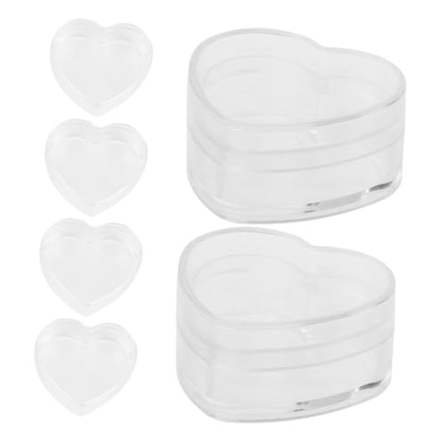 BESTonZON 6 Stück Teiliges Miniatur aufbewahrungsboxen Herzförmig Transparent Acryl Miniatur Dekorationen Puppenhaus Zubehör für Kleine Gegenstände und Geschenkverpackungen BESTonZON 6 Stück Teiliges Miniatur aufbewahrungsboxen Herzförmig Transparent Acryl Miniatur Dekorationen Puppenhaus Zubehör für Kleine Gegenstände und Geschenkverpackungen von BESTonZON