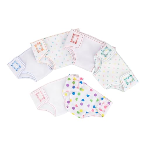 BESTonZON 6 Stück Teiliges Puppenwindel mit Verstellbarem Weiche Puppenunterwäsche Puppenzubehör für Neugeborene Puppen Ausziehen Beim Rollenspiel BESTonZON 6 Stück Teiliges Puppenwindel mit Verstellbarem Weiche Puppenunterwäsche Puppenzubehör für Neugeborene Puppen Ausziehen Beim Rollenspiel von BESTonZON