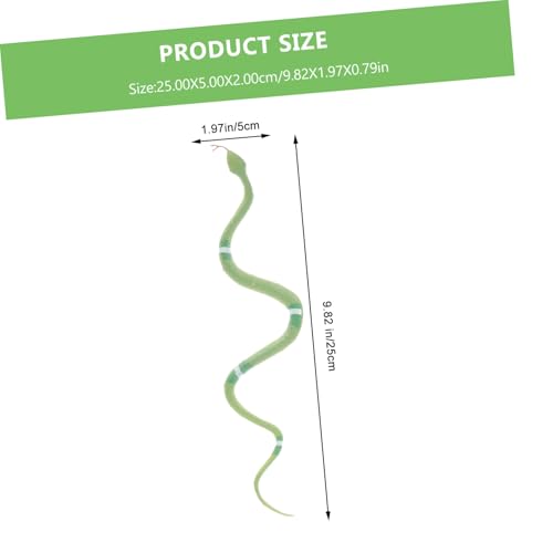BESTonZON 6 Stück Teiliges Realistische Schlangenmodelle Lebensechte Gartenfiguren aus Hochwertigem Material Tragbare Dekorative Reptilien für Kreatives Spiel und Zufällige Zufällige Farbe BESTonZON 6 Stück Teiliges Realistische Schlangenmodelle Lebensechte Gartenfiguren aus Hochwertigem Material Tragbare Dekorative Reptilien für Kreatives Spiel und Zufällige Zufällige Farbe von BESTonZON