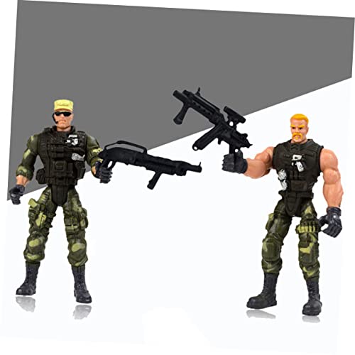 BESTonZON 6 Stück Teiliges Special Forces Modellspielzeug Bewegliche Soldatenfiguren Abnehmbar aus Sicherem Kunststoff Interaktives Rollenspiel für Jungen und Mädchen Fördert Spielerisches von BESTonZON