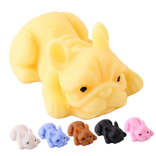BESTonZON 6 Stück Teiliges TPR Hund Spielfigur Stressabbau Dehnbares Welpen Design Cartoonartige Entspannungsfigur für Partygeschenke und Stressreduktion von BESTonZON