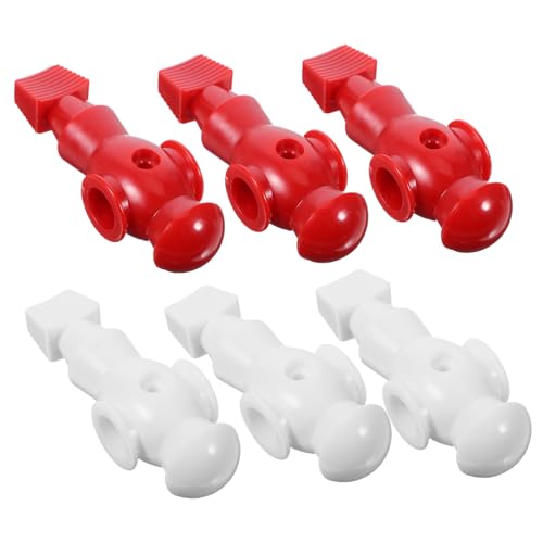 BESTonZON 6 Stück Teiliges Tischfußballspieler Figuren Ersatzteile für Kicker Rot und Weiß Kompatibel mit Standard Tischfußballspiel Langlebig und Elegant Einfache Identifikation für Team BESTonZON 6 Stück Teiliges Tischfußballspieler Figuren Ersatzteile für Kicker Rot und Weiß Kompatibel mit Standard Tischfußballspiel Langlebig und Elegant Einfache Identifikation für Team von BESTonZON