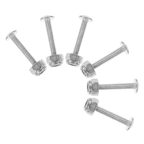 BESTonZON 6 Stück Teiliges Tischkicker Schrauben und Muttern aus Präzise Tischfußball Hardware Kompatibel für Fußballtisch Reparatur und Zubehör Langlebige Fixierschrauben für Kicker von BESTonZON