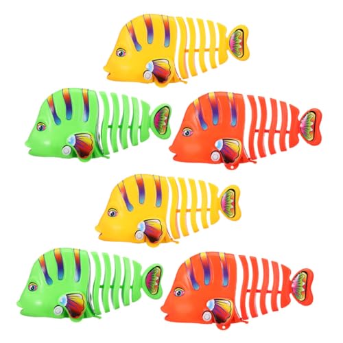 BESTonZON 6 Stück Teiliges Wind Up Fischspielzeug aus Kunststoff Bunte Cartoon Fische mit Aufziehmechanismus Schwingende Badewannenspielzeuge für Ab Jahren Fördert Hand Auge Koordination BESTonZON 6 Stück Teiliges Wind Up Fischspielzeug aus Kunststoff Bunte Cartoon Fische mit Aufziehmechanismus Schwingende Badewannenspielzeuge für Ab Jahren Fördert Hand Auge Koordination von BESTonZON