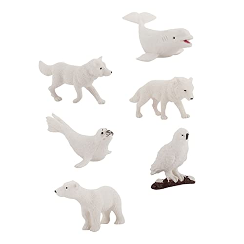 BESTonZON 6 Stück Teiliges Wintertier Figuren Miniature Deko für Mikrolandschaften Niedliche Tiermodelle Flexiblem Material Puppenhäuser und Garten Dekorationen BESTonZON 6 Stück Teiliges Wintertier Figuren Miniature Deko für Mikrolandschaften Niedliche Tiermodelle Flexiblem Material Puppenhäuser und Garten Dekorationen von BESTonZON