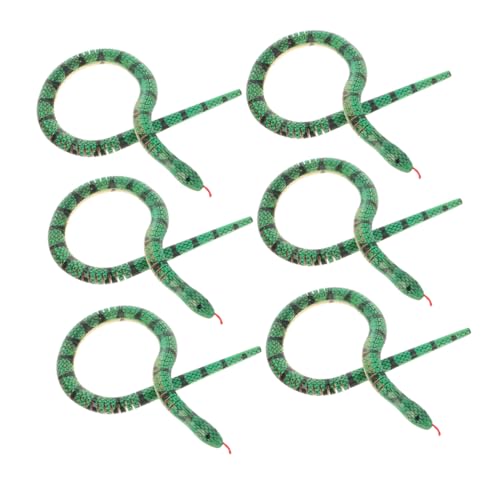 BESTonZON 6 Stück Teiliges von Flexiblen Schlangenfiguren Realistische Holzschlangen für Partys Halloween Dekorationen und Geburtstagsfeiern für Schlangenliebhaber BESTonZON 6 Stück Teiliges von Flexiblen Schlangenfiguren Realistische Holzschlangen für Partys Halloween Dekorationen und Geburtstagsfeiern für Schlangenliebhaber von BESTonZON