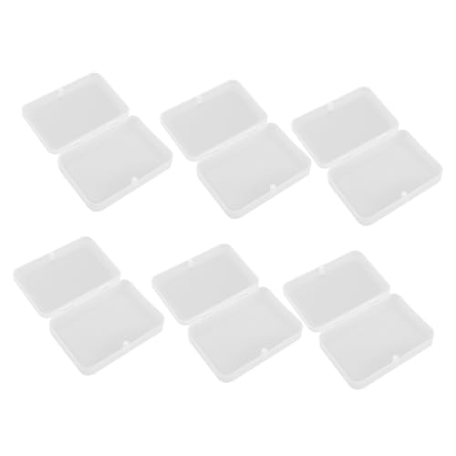 BESTonZON 6 Stück Transparente Rechteckige Kunststoff Aufbewahrungsboxen für Spielkarten Pokerkarten Kartenhalter Langlebig Praktisch Staubdicht Leicht zu Reinigen BESTonZON 6 Stück Transparente Rechteckige Kunststoff Aufbewahrungsboxen für Spielkarten Pokerkarten Kartenhalter Langlebig Praktisch Staubdicht Leicht zu Reinigen von BESTonZON