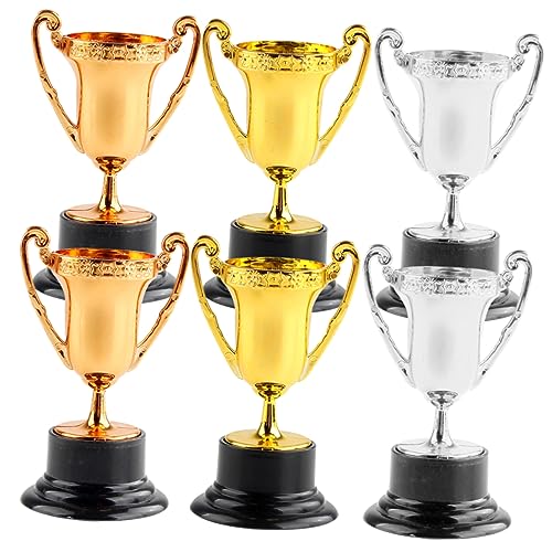 BESTonZON 6stücke Kleine Trophäenauszeichnung Trophäe Kleine Trophäe Wettbewerbstrophäe Trophäenmodell Siegertrophäe Partytrophäenpokal Feiertrophäendekor BESTonZON 6stücke Kleine Trophäenauszeichnung Trophäe Kleine Trophäe Wettbewerbstrophäe Trophäenmodell Siegertrophäe Partytrophäenpokal Feiertrophäendekor von BESTonZON