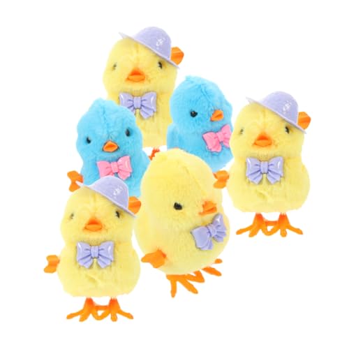 BESTonZON 6 Stück Uhrwerk Huhn Hühnerfutter für Jungen Mädchen Easter Chicks osterspielzeuge Hühnchenspielzeug zum Aufziehen Huhn aufziehen Plastik BESTonZON 6 Stück Uhrwerk Huhn Hühnerfutter für Jungen Mädchen Easter Chicks osterspielzeuge Hühnchenspielzeug zum Aufziehen Huhn aufziehen Plastik von BESTonZON