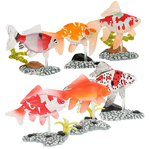 BESTonZON 6-teiliges Kinderspielzeug Künstliches Fischdekor Für Kinder Entzückende Fischfiguren Dekorative Dekorationen Für Kinderpartys BESTonZON 6-teiliges Kinderspielzeug Künstliches Fischdekor Für Kinder Entzückende Fischfiguren Dekorative Dekorationen Für Kinderpartys von BESTonZON